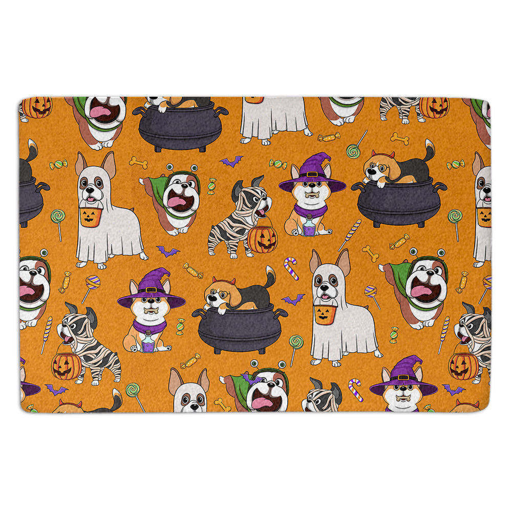 Unique Pattern Dog Halloween Doormat - Ideal for Pet Lovers