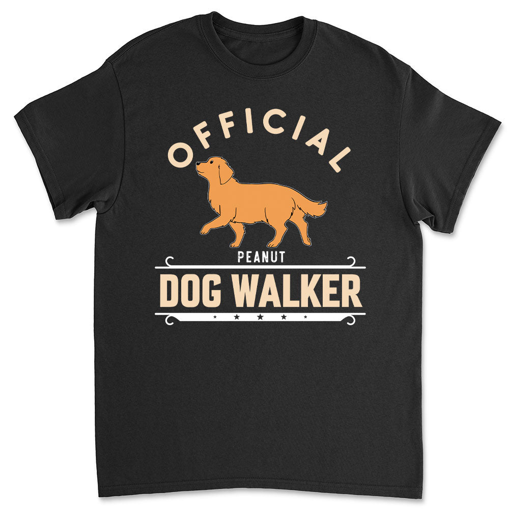 Official Personalized Custom Unisex Dog Walker T-shirt - Ideal Gift for Pet Lovers