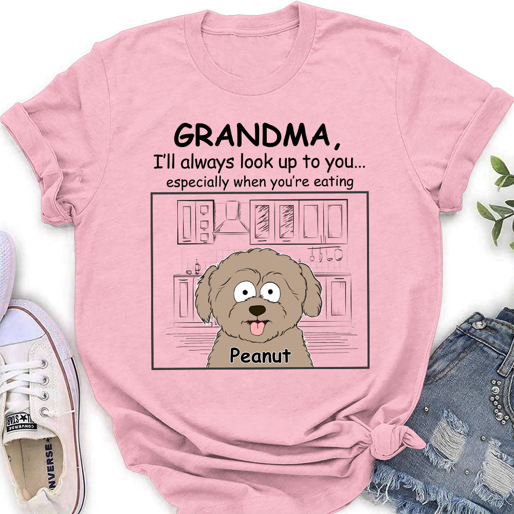 Always Look Up - Personalized Custom Women's Fashion T-shirt for Pet Lovers