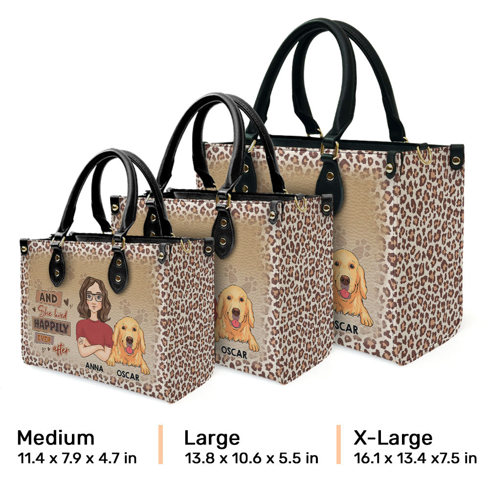 Happily Ever After - Personalized Custom Leather Handbag for Fur Baby Lovers