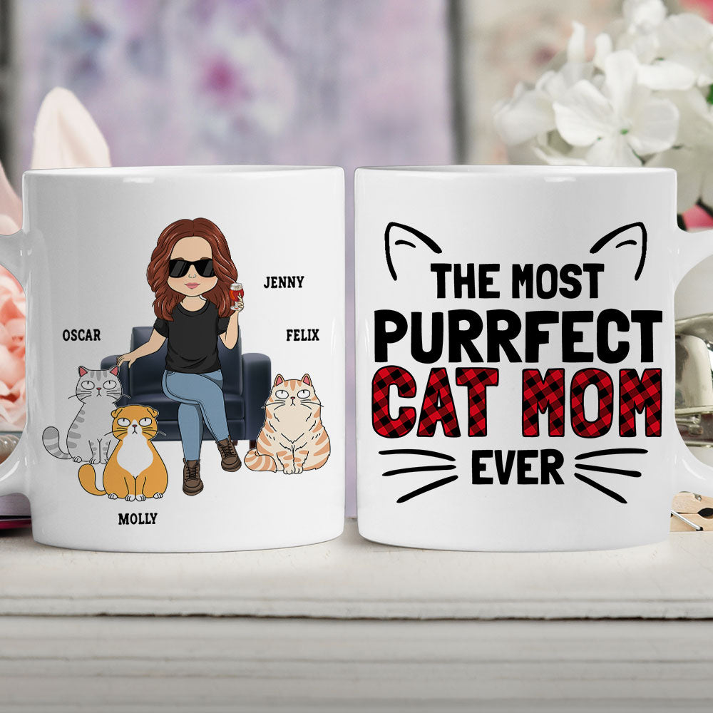 The Most Purrfect Custom - Personalized Cat Lover's Coffee Mug