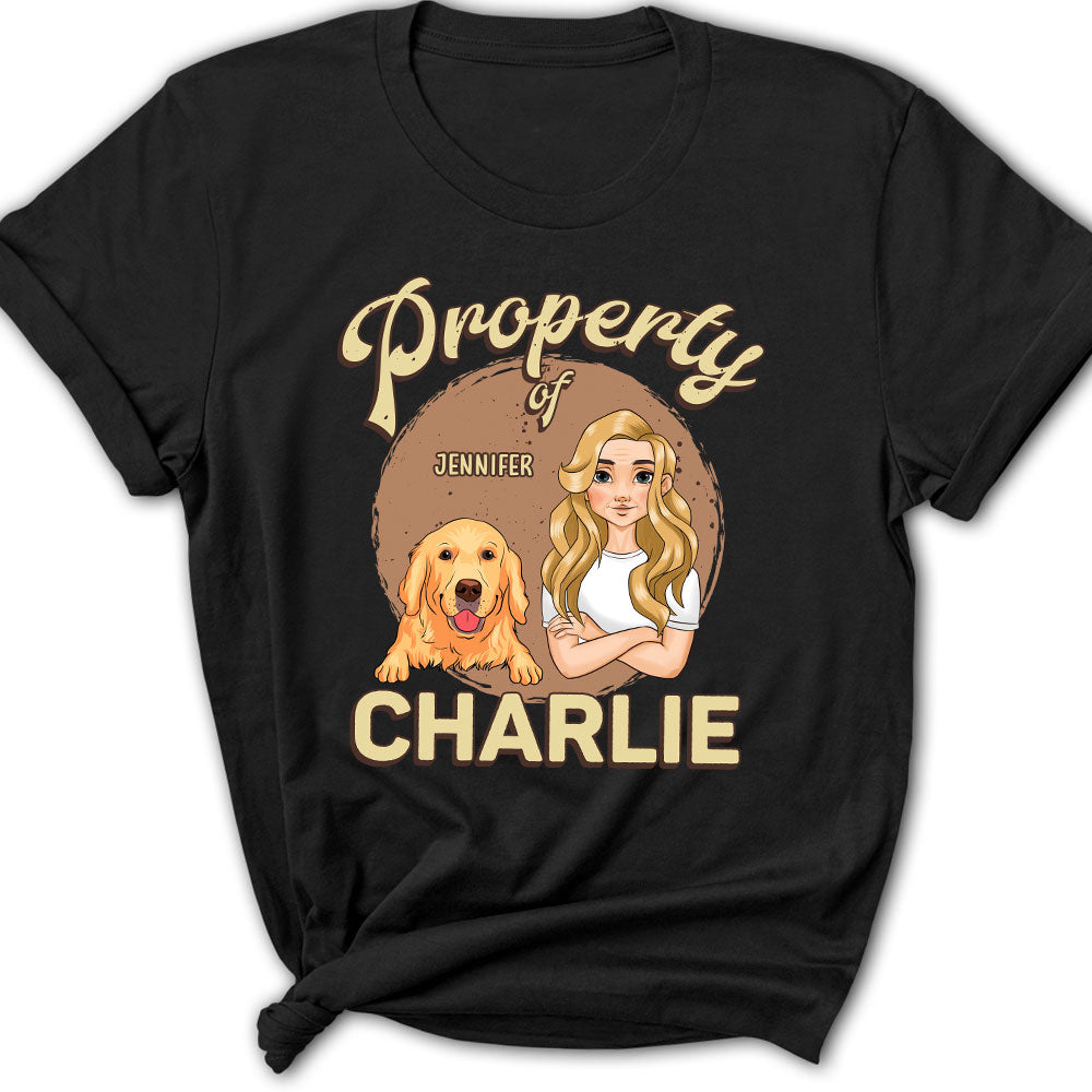 Property - Exquisite Personalized Custom Women's T-shirt for Pet Lovers