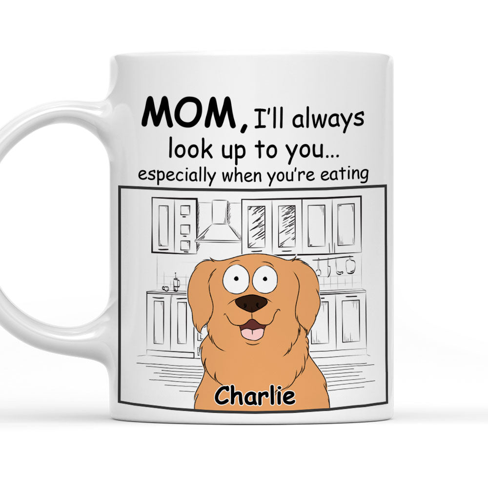 Always Look Up - Personalized Custom 11oz Coffee Mug for Pet Lovers