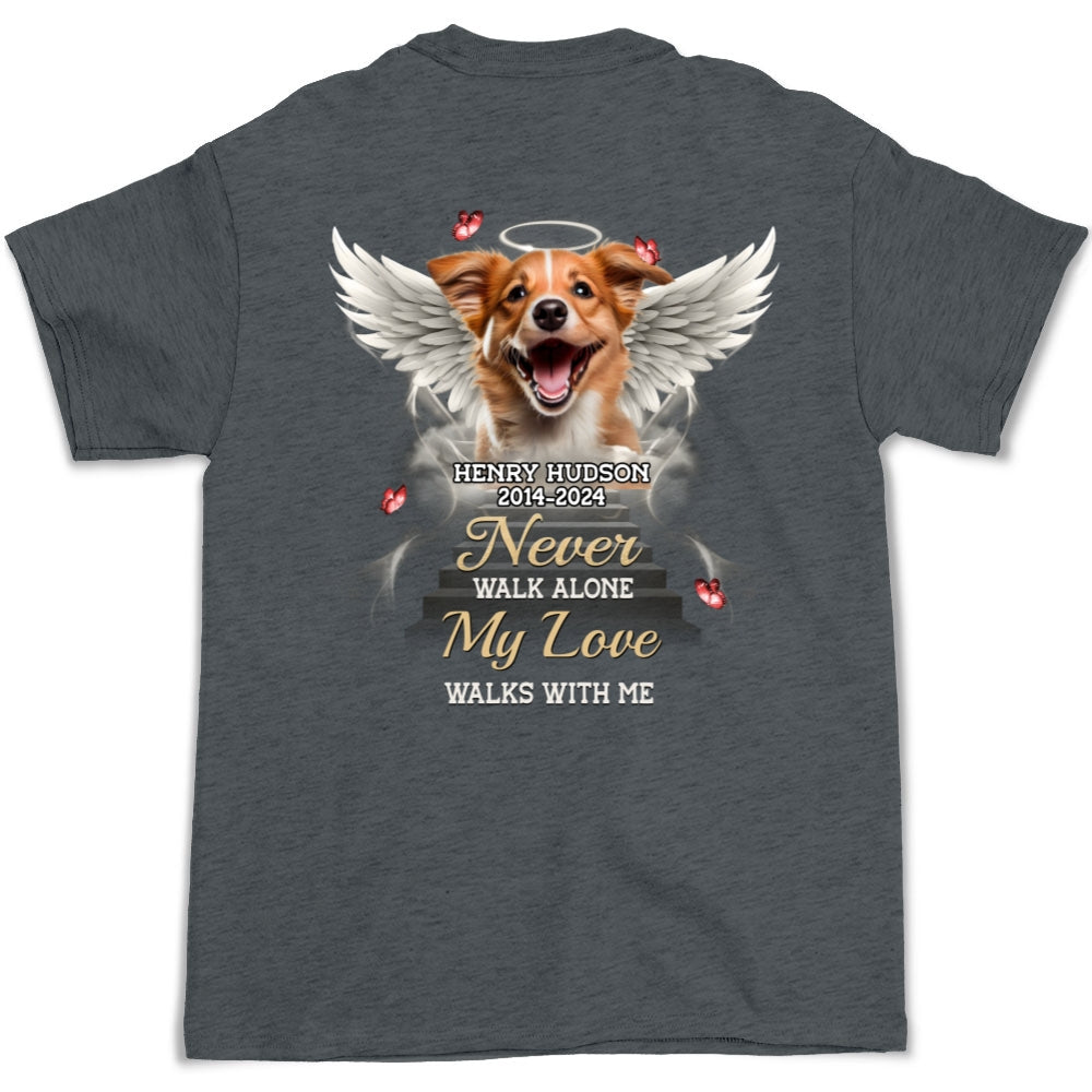 Until We Meet Again - Personalized Custom Unisex Heavy Cotton T-shirt for Pet Lovers