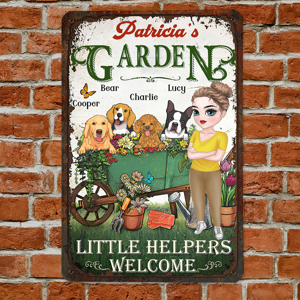 Little Helpers - Personalized Custom Heavy Gauge Aluminum Metal Sign in 8' x 12' and 12' x 18' Sizes