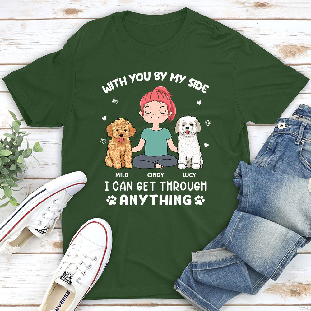 By My Side - Personalized Custom Unisex 5.3 oz T-shirt for Pet Lovers