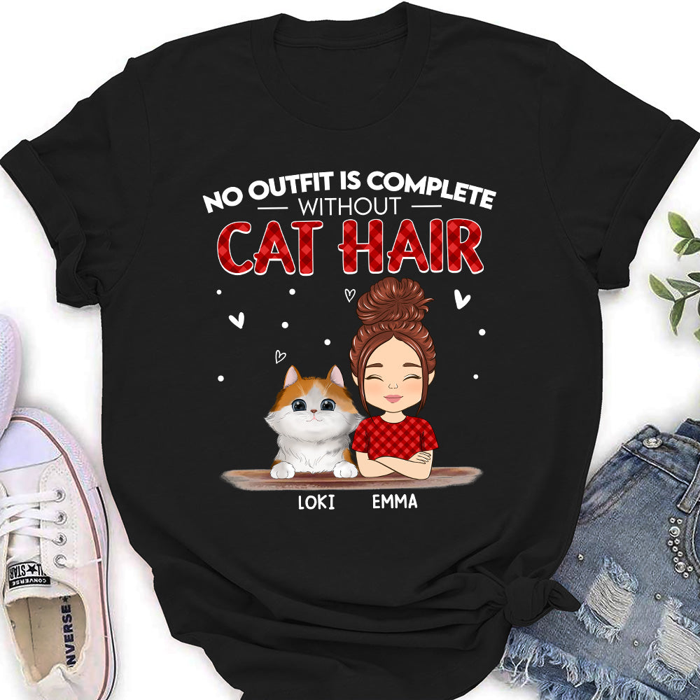 Unique Personalized Custom Women's T-shirt - Cat Hair Free