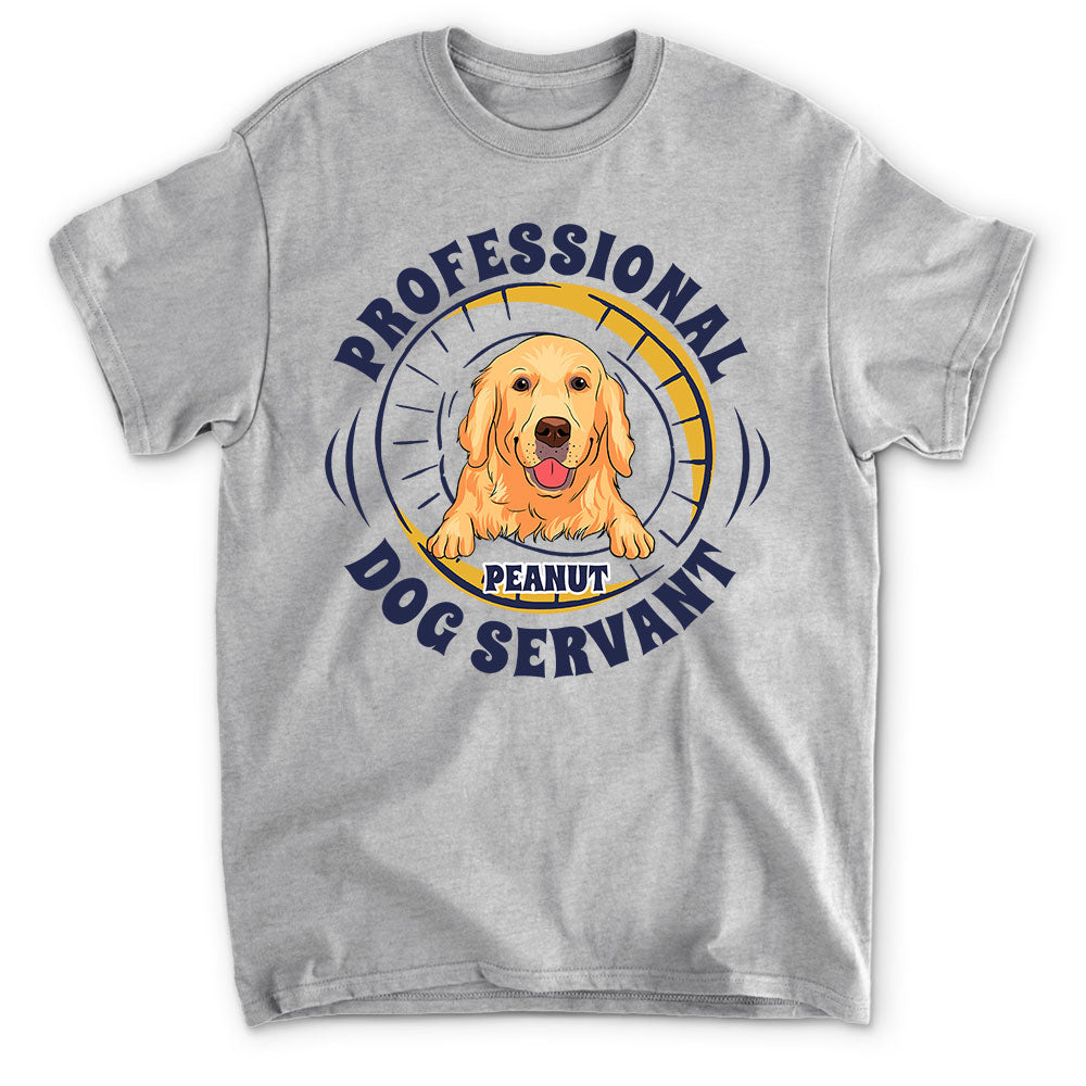 Unique Personalized Custom Unisex Professional Dog Servant T-shirt - 5.3 oz