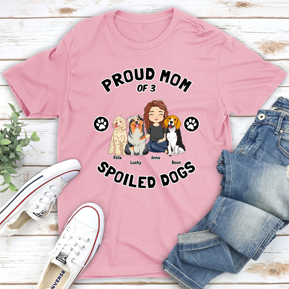 Spoiled Dog Parent - Customizable Personalized Unisex 5.3 oz T-shirt