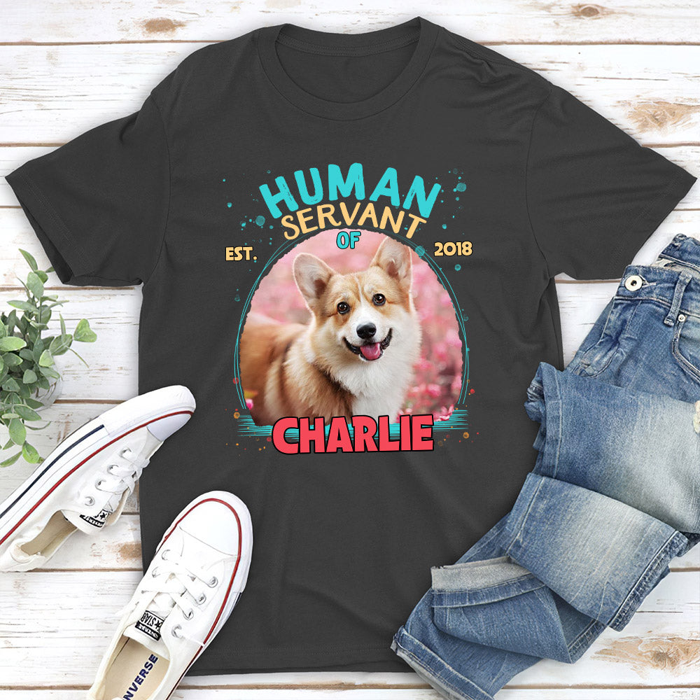 Funny Personalized Custom Unisex Dog Servant T-shirt - Ideal Gift for Pet Lovers