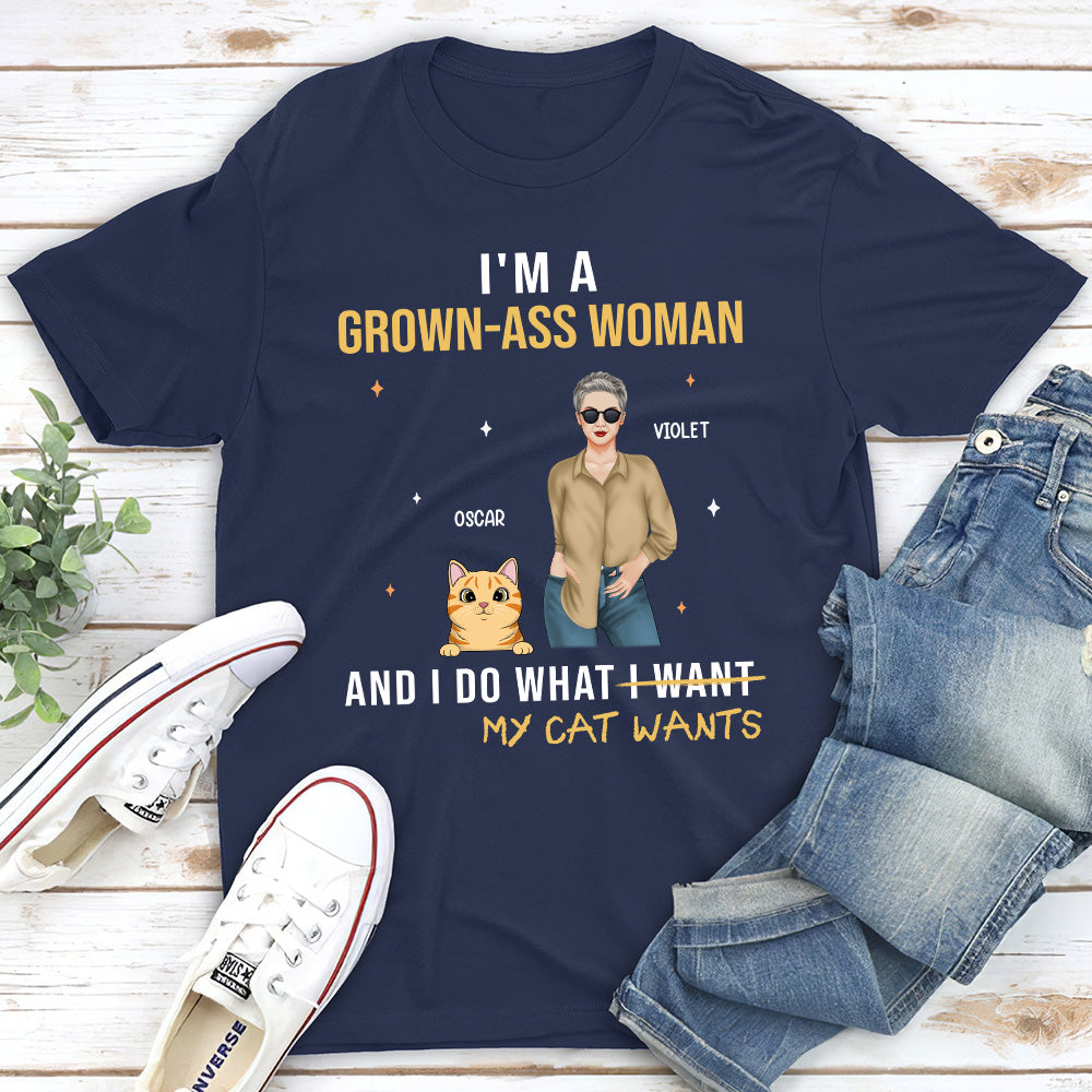 Unique Personalized Custom Unisex 'Do What My Cats Want' T-shirt