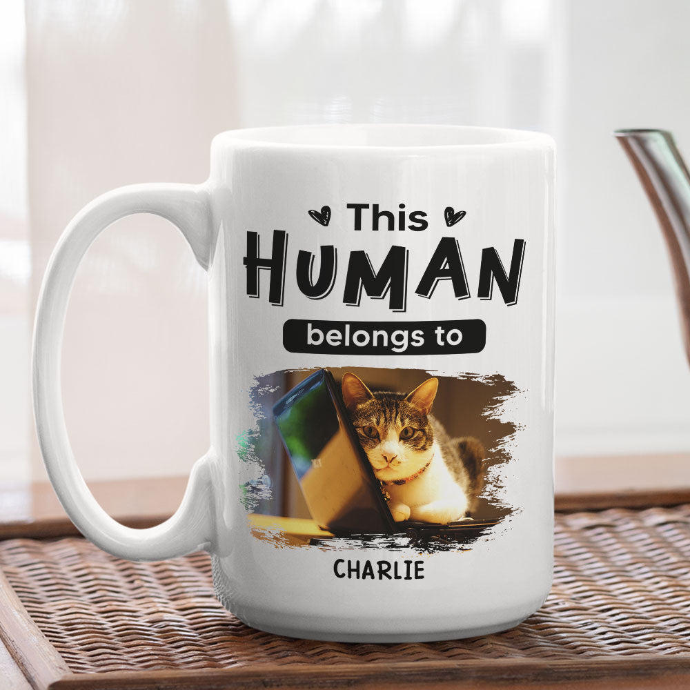 Belongs To Cats Christmas - Customizable Personalized Coffee Mug for Pet Lovers