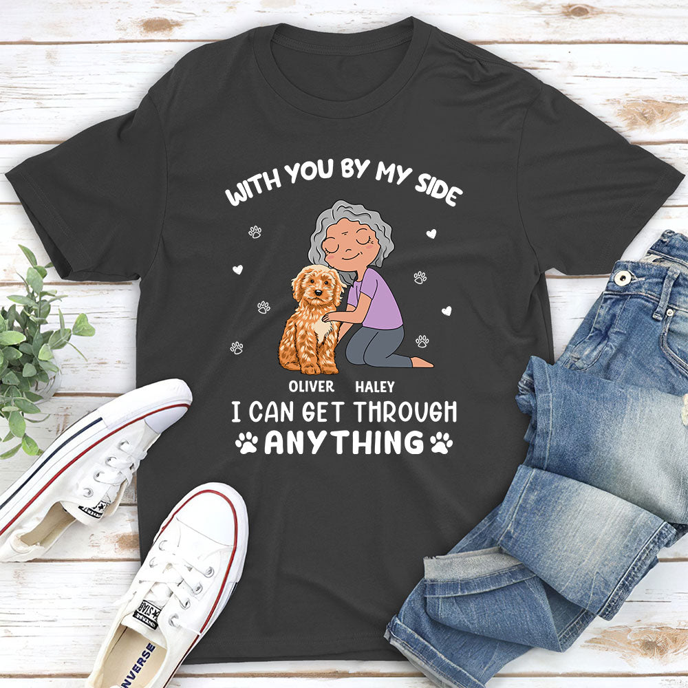 By My Side - Personalized Custom Unisex 5.3 oz T-shirt for Pet Lovers