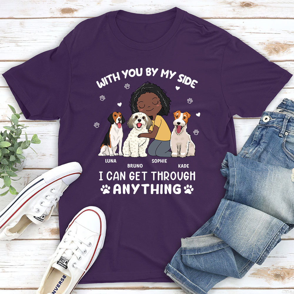 By My Side - Personalized Custom Unisex 5.3 oz T-shirt for Pet Lovers