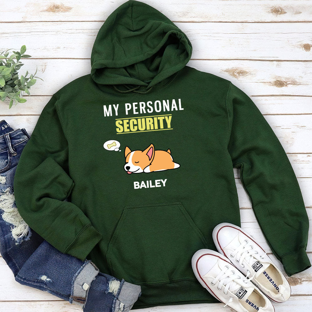 Personal Security - Personalized Custom Unisex 8.0 oz Hoodie for Pet Lovers