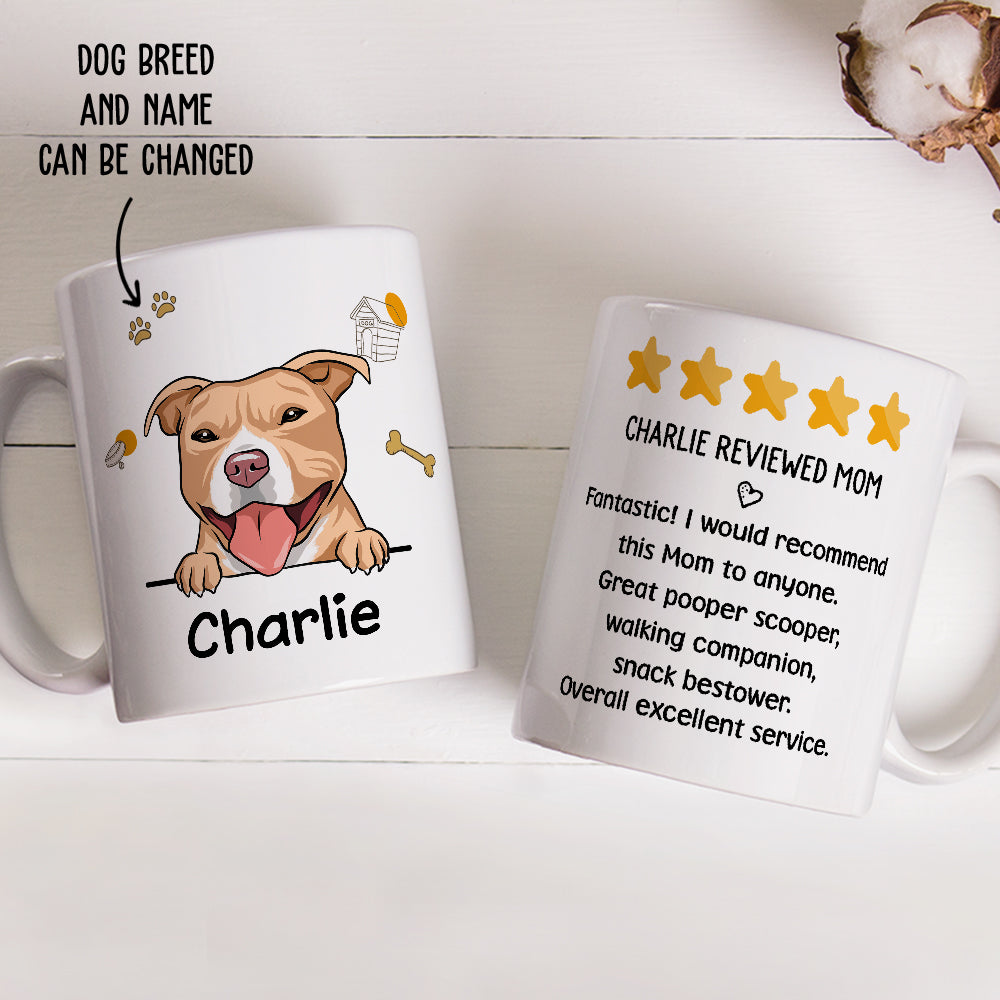 Dog - Reviewed Personalized Custom Mom Coffee Mug for Pet Lovers