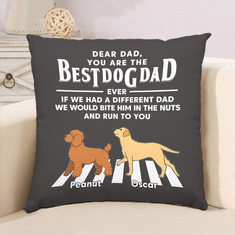 Dogs Run To You - Personalized Custom Throw Pillow - 12' x 12' and 18' x 18' Sizes