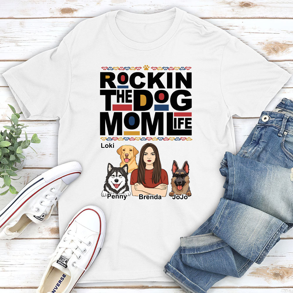 Dope Dog Mom - Personalized Custom Unisex 5.3 oz T-shirt for Pet Lovers