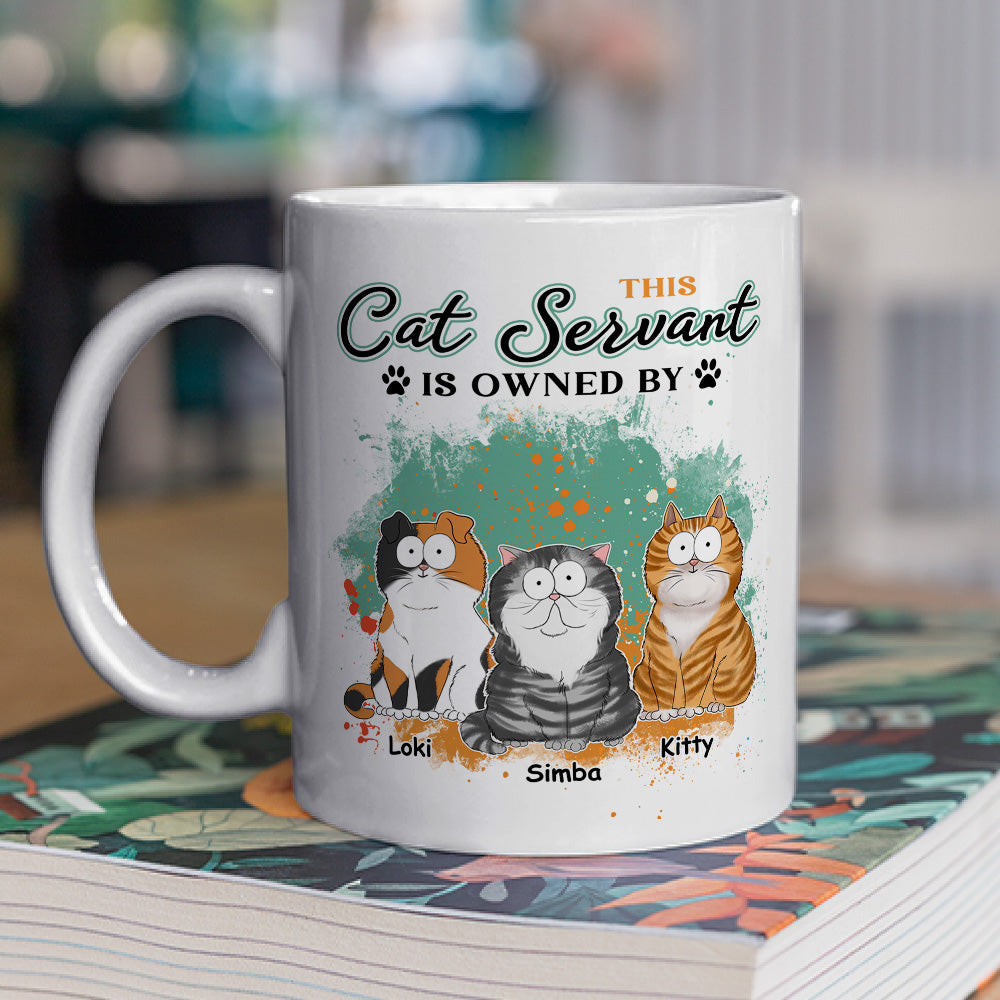 This Cat Servant - Personalized Custom 11oz and 15oz Coffee Mug for Pet Lovers